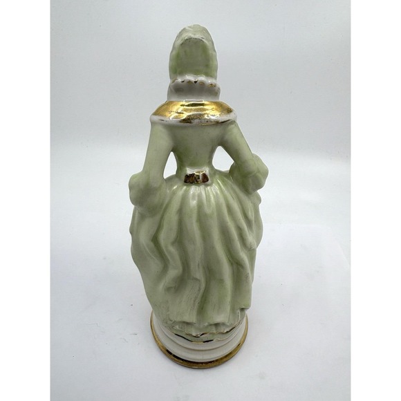 Vintage Made in Occupied Japan Porcelain Victorian Woman / Figurine Floral - Picture 4 of 5